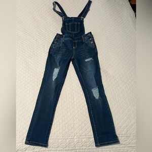 Wallflower Dark Blue Women's Jeans Overalls